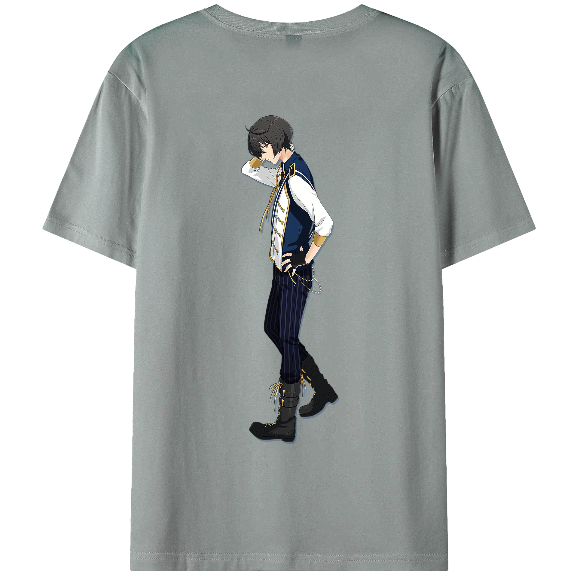 あんさんぶるスターズ! Ensemble Stars 綿100％ メンズ半袖Tシャツ（バックプリント） 通気性